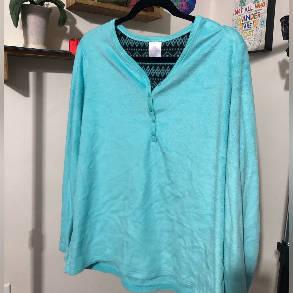 Carolina blue pajama shirt! Size: Large